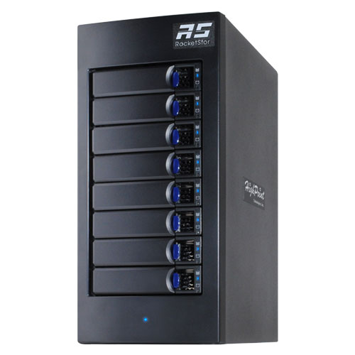 HighPoint RS6628A [RocketStor 6628A - SAS/SATA 8-Bay Thunderbolt 3 Hardware RAID Storage Enclosure]