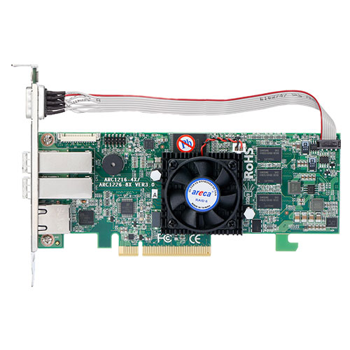 ARECA ARC-1226-8X [12Gb/s SAS/SATA  RAID Adapters 外部 8ポート (2 x SFF-8644) 1GB Cache PCIe 3.0 x8]