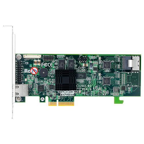 ARECA ARC-1203-4I [6Gb/s SATA RAID Adapters 内部 4ポート (SFF-8087) 512MB Cache PCIe 2.0 x4]