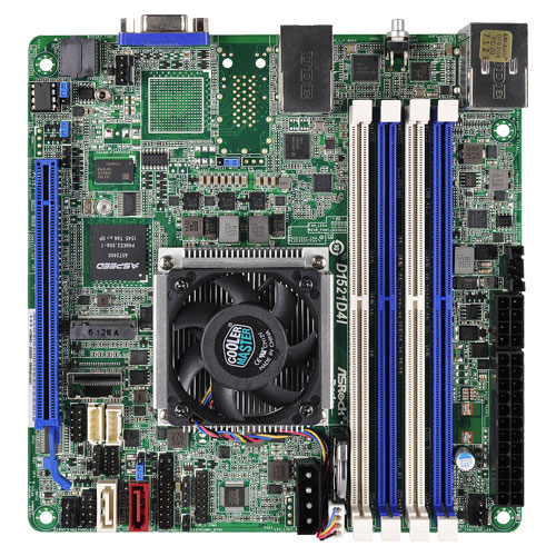 ASRock Rack D1521D4I [マザーボード Intel Xeon D1521オンボード/DDR4(4 DIMM)/2xGLAN/ASPEED AST2400/Mini-ITX]