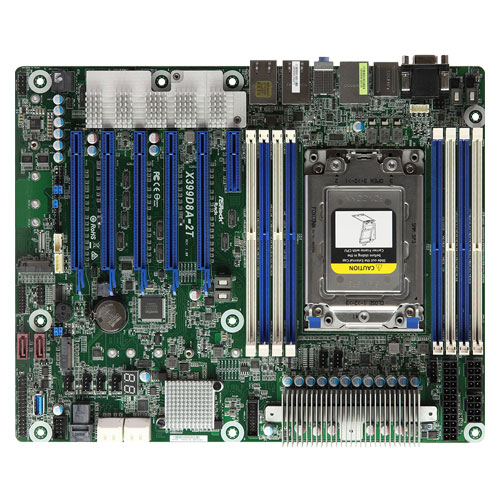 ASRock Rack X399D8A-2T [マザーボード AMD X399/Socket TR4/DDR4(8 DIMM)/USB 3.1 Type-C/2x10GLAN/AST2500/ATX]