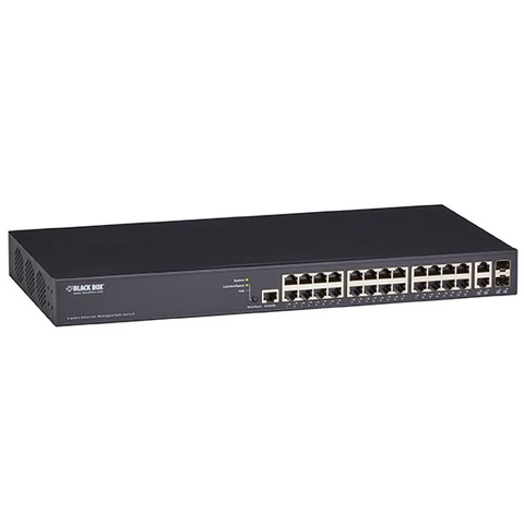 ブラックボックス・ネットワークサービス LPB2926A [PoE+スイッチ 10/100/10000(24)+1000 or 1G SFP]