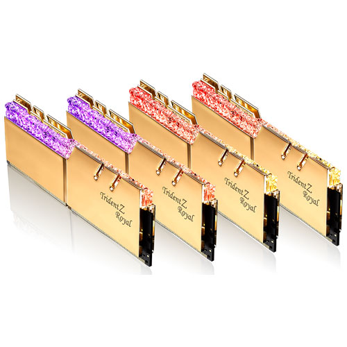 G.SKILL F4-4000C18Q-32GTRG [Trident Z Royal 32GB (8GBx4) DDR4 4000MHz (PC4-32000) CL18-22-22-42 1.35V Gold]