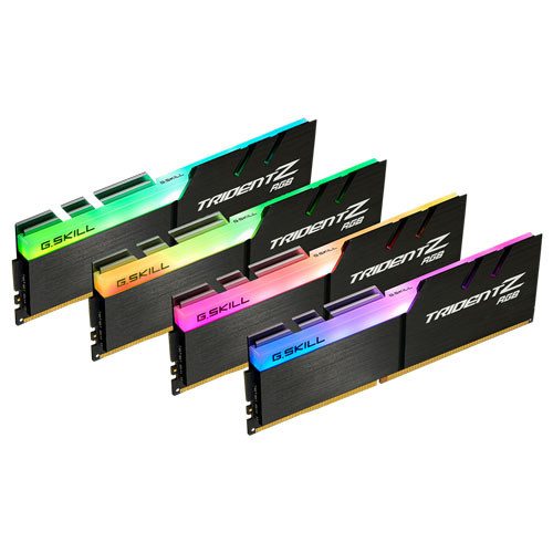 G.SKILL F4-3600C18Q-64GTZR [Trident Z RGB 64GB (16GBx4) DDR4 3600MHz (PC4-28800) CL18-22-22-42 1.35V]