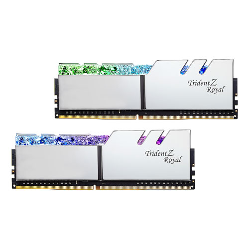 F4-3600C16D-32GTRSC [Trident Z Royal 32GB (16GBx2) DDR4 3600MHz (PC4-28800) CL16-19-19-39 1.35V Slv]