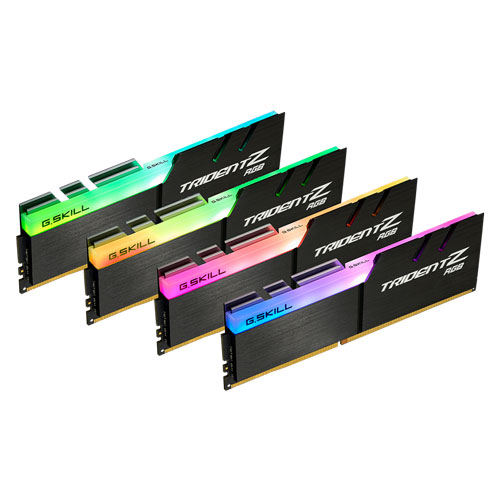 G.SKILL F4-3600C16Q-64GTZRC [Trident Z RGB 64GB (16GBx4) DDR4 3600MHz (PC4-28800) CL16-19-19-39 1.35V]