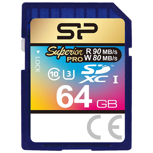シリコンパワー Superior Pro SP064GBSDXCU3V10 [UHS-1 SDHCカード 64GB UHS Class3]
