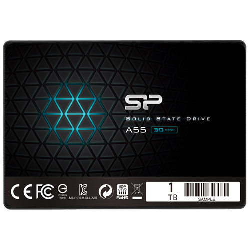 シリコンパワー SSD A55 SPJ001TBSS3A55B [【SSD】SATA3 2.5インチ 7mm 1TB]