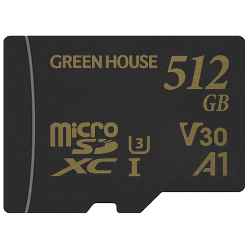 グリーンハウス GH-SDM-Z GH-SDM-ZA512G [microSDXCカード UHS-I Class3/V30対応 512GB]