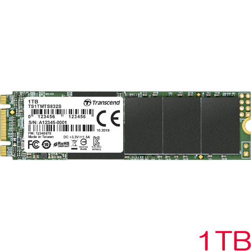 TS1TMTS832S [1TB SSD MTS832S M.2 Type 2280 SATA-III DDR3キャッシュ 3D TLC NAND 片面実装 5年保証]