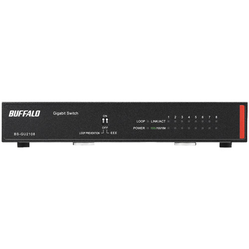 バッファロー BS-GU2108 [法人向け Giga対応 L2 アンマネージスイッチ 8ポート]