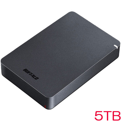 バッファロー HD-PGF5.0U3-GBKA [USB3.1対応 耐衝撃ポータブルHDD 5TB ブラック]