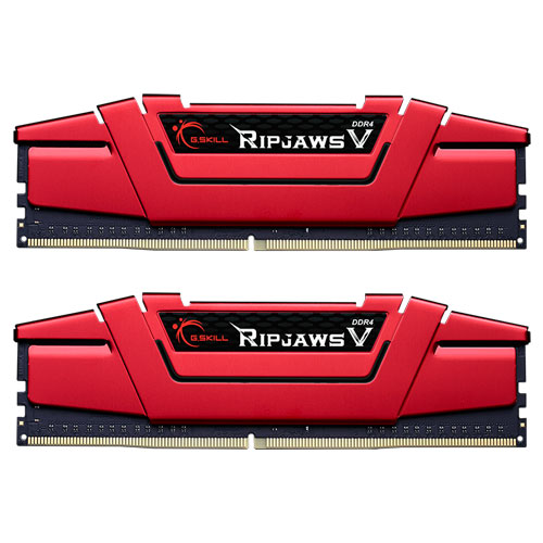 G.SKILL F4-3000C16D-32GVRB [Ripjaws V 32GB (16GBx2) DDR4 3000Mhz (PC4-24000) CL16-18-18-38 1.35V Red]