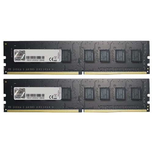 G.SKILL F4-2400C17D-8GNT [Value 8GB (4GBx2) DDR4 2400Mhz (PC4-19200) CL17-17-17-39 1.20V]