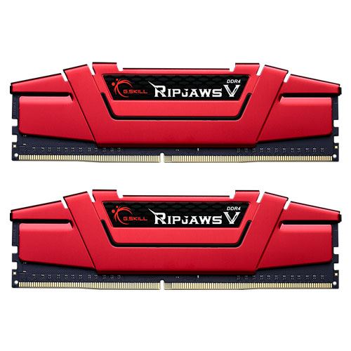 G.SKILL F4-2800C17D-16GVR [Ripjaws V 16GB (8GBx2) DDR4 2800Mhz (PC4-22400) CL17-17-17-37 1.20V Red]