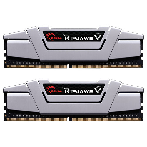 G.SKILL F4-2666C15D-16GVS [Ripjaws V 16GB (8GBx2) DDR4 2666Mhz (PC4-21300) CL15-15-15-35 1.20V Silver]