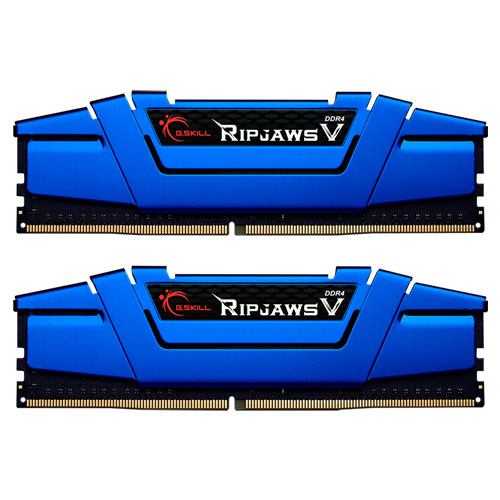 F4-2666C15D-16GVB [Ripjaws V 16GB (8GBx2) DDR4 2666Mhz (PC4-21300) CL15-15-15-35 1.20V Blue]