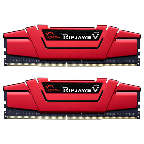 F4-2666C15D-16GVR [Ripjaws V 16GB (8GBx2) DDR4 2666Mhz (PC4-21300) CL15-15-15-35 1.20V Red]