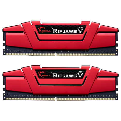 G.SKILL F4-2666C15D-8GVR [Ripjaws V 8GB (4GBx2) DDR4 2666Mhz (PC4-21300) CL15-15-15-35 1.20V Red]