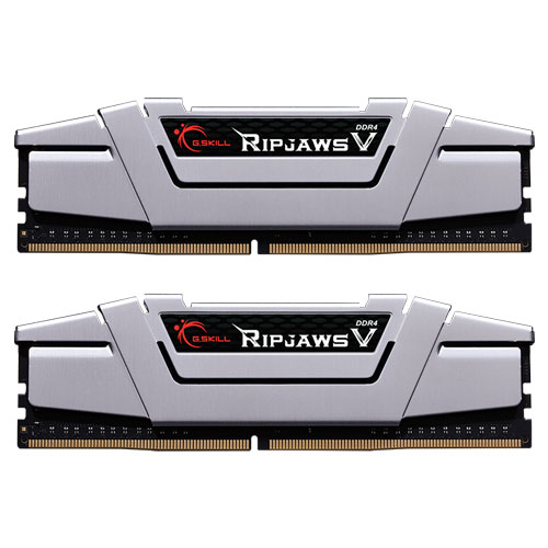 F4-2400C15D-16GVS [Ripjaws V 16GB (8GBx2) DDR4 2400Mhz (PC4-19200) CL15-15-15-35 1.20V Silver]