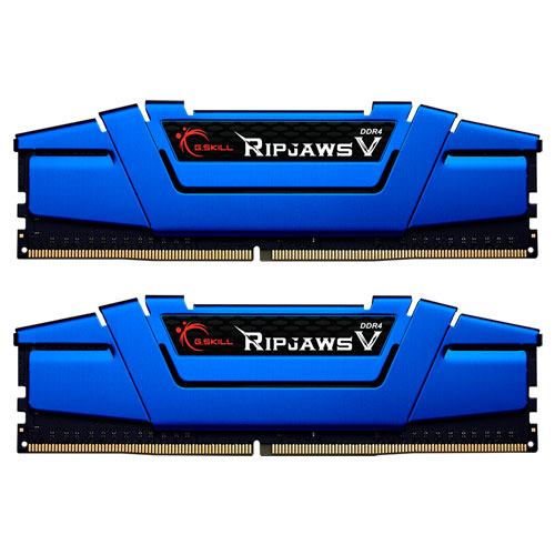 G.SKILL F4-2400C15D-16GVB [Ripjaws V 16GB (8GBx2) DDR4 2400Mhz (PC4-19200) CL15-15-15-35 1.20V Blue]