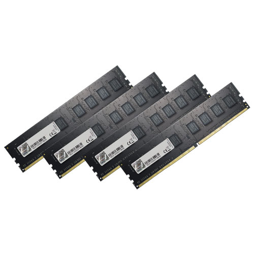 G.SKILL F4-2400C15Q-32GNT [Value 32GB (8GBx4) DDR4 2400Mhz (PC4-19200) CL15-15-15-35 1.20V]