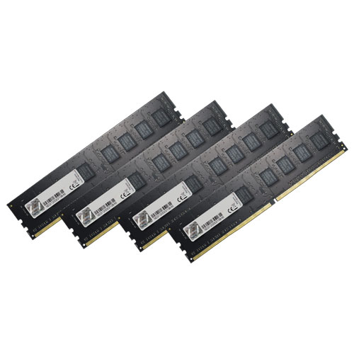 G.SKILL F4-2400C15Q-16GNT [Value 16GB (4GBx4) DDR4 2400Mhz (PC4-19200) CL15-15-15-35 1.20V]