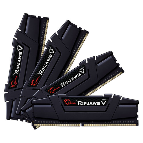 G.SKILL F4-3200C16Q-128GVK [Ripjaws V 128GB (32GBx4) DDR4 3200Mhz (PC4-25600) CL16-18-18-38 1.35V Black]