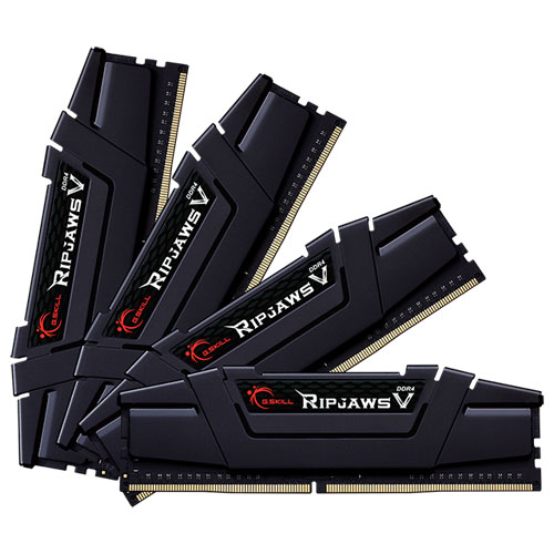 G.SKILL F4-2666C18Q-128GVK [Ripjaws V 128GB (32GBx4) DDR4 2666Mhz (PC4-21300) CL18-18-18-43 1.20V Black]