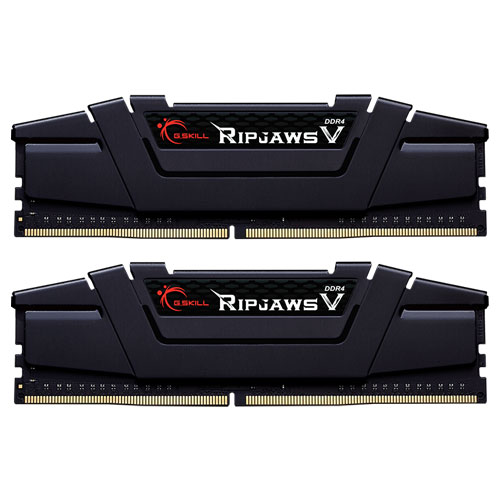 G.SKILL F4-2666C18D-64GVK [Ripjaws V 64GB (32GBx2) DDR4 2666Mhz (PC4-21300) CL18-18-18-43 1.20V Black]