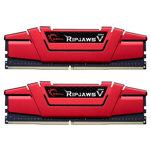 G.SKILL F4-2666C19D-16GVR [Ripjaws V 16GB (8GBx2) DDR4 2666Mhz (PC4-21300) CL19-19-19-43 1.20V Red]