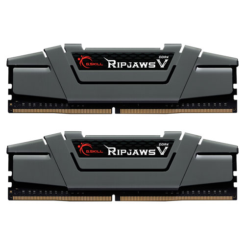 G.SKILL F4-3200C16D-16GVGB [Ripjaws V 16GB (8GBx2) DDR4 3200Mhz (PC4-25600) CL16-18-18-38 1.35V Glay]