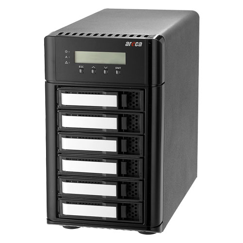 ARECA ARC-8050T3U-6 [6-Bay Thunderbolt 3 / USB 3.2 Gen 2 to SAS/SATA RAID Storage]