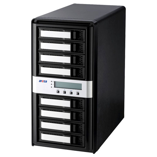 ARECA ARC-8050T3U-8 [8-Bay Thunderbolt 3 / USB 3.2 Gen 2 to SAS/SATA RAID Storage]