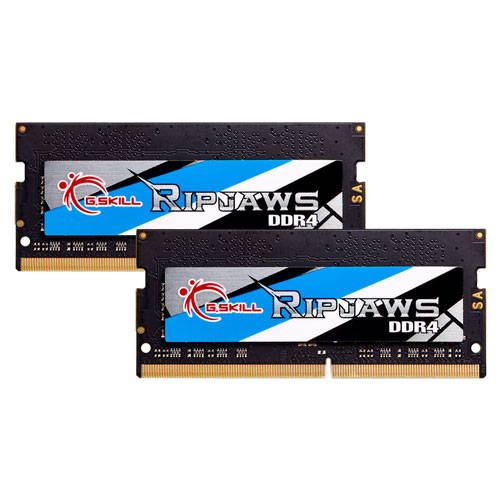 G.SKILL F4-3200C18D-16GRS [Ripjaws SO-DIMM 16GB (8GBx2) DDR4 3200Mhz (PC4-25600) CL18-18-18-43 1.20V]