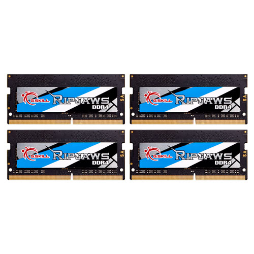 G.SKILL F4-2666C19Q-32GRS [Ripjaws SO-DIMM 32GB (8GBx4) DDR4 2666Mhz (PC4-21300) CL19-19-19-43 1.20V]