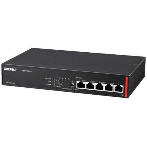 バッファロー BS-GU2105P [法人向け Giga対応 L2 アンマネージスイッチ 5ポート]　