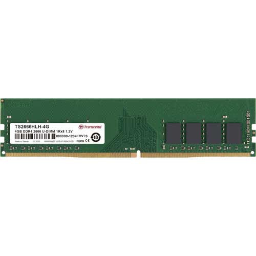 トランセンド TS2666HLH-4G [4GB DDR4 2666 Unbuffered Long-DIMM 1Rx8 (512Mx8) CL19 1.2V 288pin]