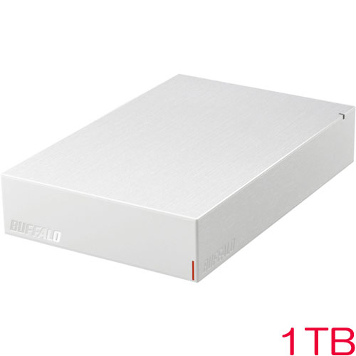 バッファロー HD-LE1U3-WA [USB3.2(Gen1)対応外付けHDD 1TB ホワイト]