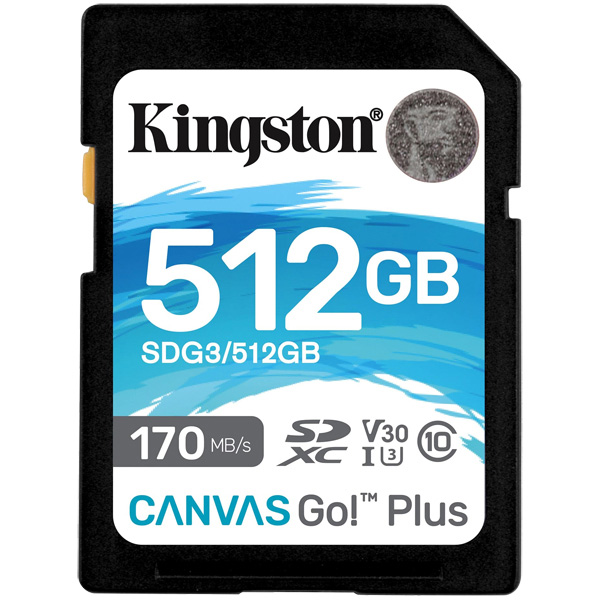 Kingston Canvas Go! Plus SDXC SDG3/512GB [512GB SDXCカード UHS-I U3]