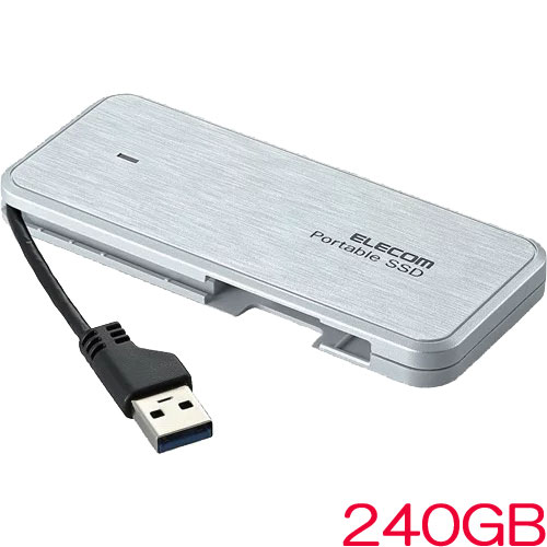 エレコム ESD-EC0240GWHR [外付けSSD/ポータブル/USB3.2Gen1/240GB/ホワイト]