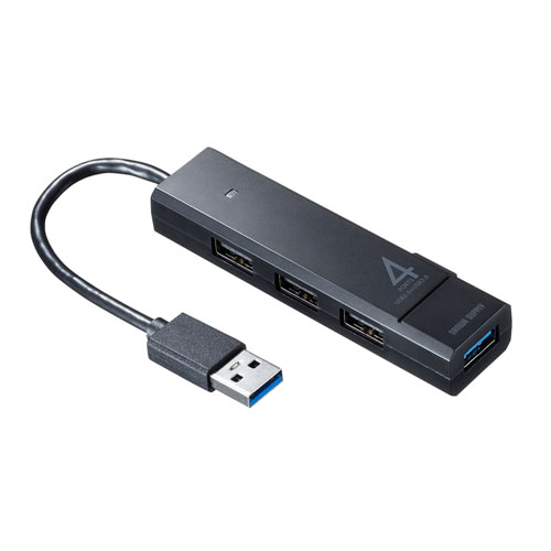 サンワサプライ USB-3H421BK [USB3.1 Gen1+USB2.0コンボハブ(ブラック)]