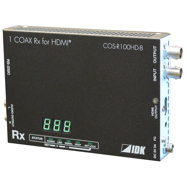 アイ・ディ・ケイ COS COS-R100HD-B [HDMI同軸マルチケーブル延長器(1芯)受信器]