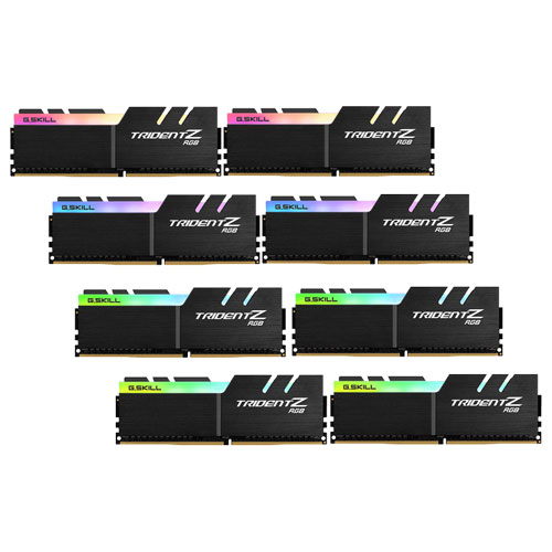 G.SKILL F4-3200C16Q2-256GTZR [Trident Z RGB 256GB (32GBx8) DDR4 3200Mhz (PC4-25600) CL16-18-18-38 1.35V]