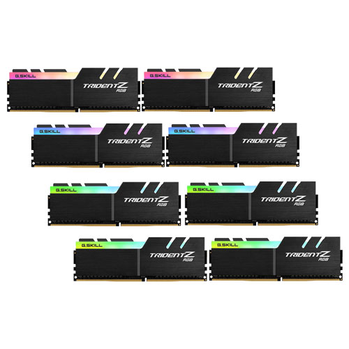 G.SKILL F4-3600C18Q2-256GTZR [Trident Z RGB 256GB (32GBx8) DDR4 3600Mhz (PC4-28800) CL18-22-22-42 1.35V]