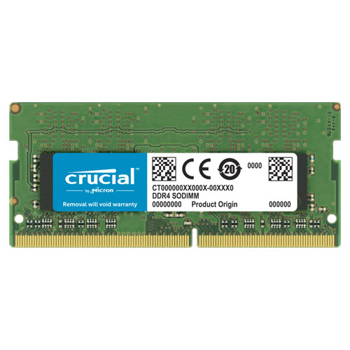 クルーシャル CT32G4SFD832A [32GB DDR4 3200 MT/s (PC4-25600) CL22 DR x8 Unbuffered SODIMM 260pin]