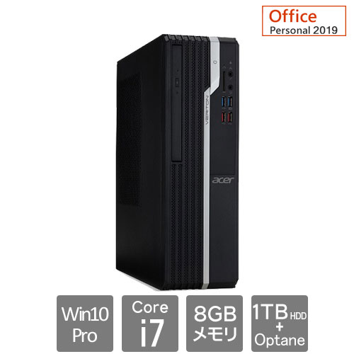 エイサー Veriton（ベリトン） X [VX2665G-N78FL9 (Core i7-9700 8GB HDD1TB Optane16GB Win10Pro64 Personal2019)]