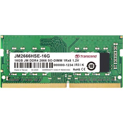 トランセンド JM2666HSE-16G [16GB JetRam DDR4 2666 SO-DIMM 1Rx8 (2Gx8) CL19 1.2V]