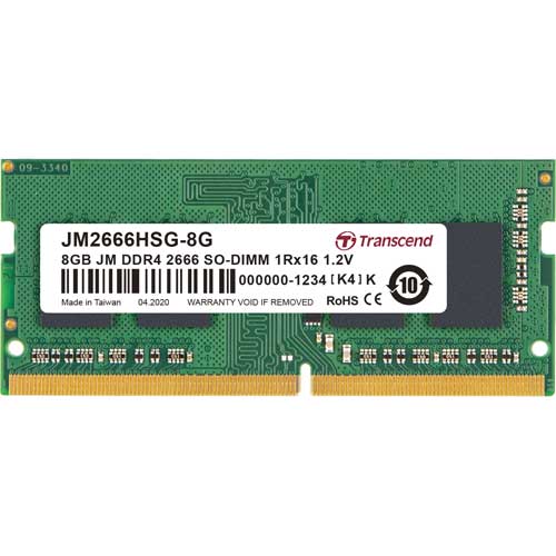 JM2666HSG-8G [8GB JetRam DDR4 2666 SO-DIMM 1Rx16 (1Gx16) CL19 1.2V]