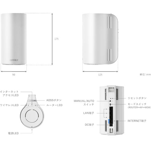 E Trend バッファロー Wrm D2133hs D Airstation Connect デュアルバンド親機